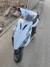 杰帆（JF）踏板摩托车125cc鬼火一代摩托车外卖踏板车燃油车助力车可上牌 亮光白 豪华款 实拍图