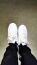 特步男鞋板鞋男2025年秋冬新款皮面小白鞋休闲鞋轻便徒步运动鞋子男 白色-0065 40 实拍图