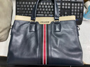 斐格男包手提包男士公文包真皮商务提包大容量电脑牛皮单肩斜挎包礼物 宝石蓝(送 腰带) 14英寸 实拍图