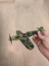 玩控 二战飞机模型军事拼装模型BF109玩具diy手工制作仿真模型 军绿色 实拍图