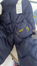 巴拉巴拉婴儿羽绒裤男童长裤女童裤子保暖裤宝宝高腰冬季 深蓝80821 80 实拍图
