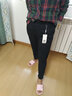 PHJ九分休闲裤女夏季新款通勤百搭烟管西装裤高腰显瘦小脚铅笔哈伦裤 黑色（九分） L 实拍图