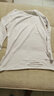 妃丽慕尚（FEILIMUSHANG）纯棉正肩遮屁股蕾丝白色长袖t恤女内搭韩范宽松百搭打底衫上衣秋 【薄款】02-白色 M 建议110斤以内 实拍图