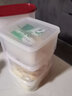 家の物语（KATEI STORY）日本进口大容量冰箱保鲜盒食品级蔬菜水果鸡蛋收纳盒带盖抽屉收纳 3L 3件套 实拍图