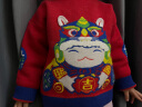 迷你巴拉巴拉男童女童针织衫冬季宝宝新年毛衣230123103201中国红110 晒单实拍图