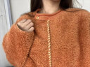 朵朵·可可秋冬新款睡衣女珊瑚绒套头长袖长裤家居服套装加眼罩 浅橙 160(M) 晒单实拍图