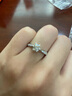 喜钻现货闪发-铂金钻戒女求婚结婚钻石戒指六爪婚戒送女友生日礼物 PT950铂金共71分IJ色SI 实拍图