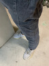楠子汉#牛仔裤男2022年新款宽松秋季薄款九分夏裤潮夏天束脚哈伦休闲裤子 灰色【509】 L 实拍图