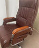 曙光童年真皮弓形椅电脑椅家用办公椅舒适久坐座椅可旋转椅宿舍大学生椅子 琥珀色+弹簧包坐垫 头层牛皮【可旋转】 实拍图