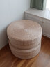 倾沫蒲团坐垫 瑜伽坐垫传统草编蒲团圆形榻榻米阳台茶道藤编地板坐垫 直径60厘米_瑜伽打坐专用_ 蒲草原色_高10厘米_ 实拍图