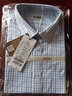 恒源祥男士短袖衬衫夏季薄款格子纯棉商务休闲上班职业工装中年宽松衬衣 WR78401-D 42 （175/100A） 实拍图