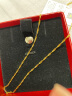 周六福简约水波链锁骨链女黄金项链 计价AA050785 约3.15g 45cm  晒单实拍图