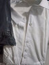 GOSERFONDO 长袖衬衫女春夏防皱衬衣韩范修身显瘦气质职业商务工装面试衬衣 白色暗门襟 36 /M（90-100斤） 实拍图