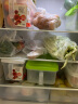 百露冰箱收纳盒食品级保鲜盒厨房蔬菜饺子整理神器冷冻专用鸡蛋储物盒 超值2个装(白色盖) 实拍图