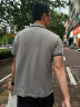 红蜻蜓（RED DRAGONFLY）短袖T恤男夏季商务透气修身POLO上衣翻领微弹打底衫 黑色 3XL 实拍图