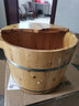 温友泡脚桶木桶泡脚木盆洗脚盆家用保温足浴盆香柏木质足浴实木泡脚盆 26cm碳化双耳+按摩珠+艾草 实拍图