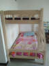 金柏栎高低床上下床实木高架床多功能床可拆分体床双层床双人床 100下120长200带书架 实拍图