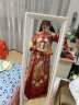 红妆饰佳 秀禾服新娘2024新款中式婚纱礼服古装嫁衣结婚龙凤褂女 孔雀无钻款 XXL 实拍图