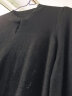 欧莎（OSA）设计感灯笼袖针织衫毛衣女春装新款显瘦上衣 黑色 XL 晒单实拍图