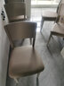 全友家居 餐椅现代简约风餐厅椅欧式家用吃饭椅子实木框架软包座椅 实拍图