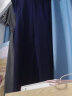 拉夏贝尔（La Chapelle）女装衬衫连衣裙2023年新款收腰显瘦时尚名媛气质法式设计感小众裙 藏青色 XL 晒单实拍图
