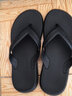 路拉迪QQ弹人字拖男夏防滑户外穿橡胶夹脚时尚凉拖鞋夹拖沙滩鞋潮 黑色 39-40 实拍图