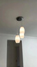 V-POWER 餐吊灯现代简约led圆形餐厅吊灯三头 北欧田园创意吧台饭厅灯具 椭圆款圆盘三头 实拍图