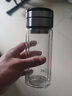 希诺（HEENOOR）茶水分离玻璃杯男士高档办公泡茶带滤网便携大容量加厚隔热水杯子 本色-250ML【全新升级】小熊图案 礼盒装+独立茶仓 实拍图