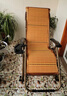 舒休宝摇椅躺椅折叠阳台摇摇椅家用休闲老人靠背椅懒人可坐可躺便携椅子 棕提花摇椅(合金扣)+竹垫 实拍图