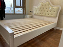 梦美斯宣 床 欧式床双人床主卧简约公主皮床1.8米实木床婚床 1623 配套床头柜 实拍图