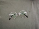 蔡司（ZEISS）镜片近视眼镜框男钛架防蓝光辐射眼镜女配眼镜有度数金边多边形 银色（时尚圆框） 实拍图
