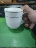 天城一品 陶瓷杯酒店宾馆会议白瓷茶杯办公室盖杯茶杯带盖杯喝水杯子定制 金边杯 实拍图