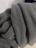 回力围巾女秋冬季加厚男士保温针织毛线围脖户外防寒风韩版时尚潮围巾 灰色 均码 实拍图