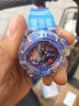 蕉乐塞罗奥特曼幼儿童手表黑科技闪灯礼物男孩卡通发光带时间电子玩具 赛罗蓝色 【七彩炫酷发光+时间】 实拍图