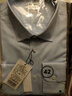 恺米切【明星同款】意大利男士长袖衬衫四季免烫多色商务正装高级感 黑灰（常规）IBC4P001MRY88 42 实拍图