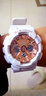 卡西欧（CASIO）GSHOCK手表女防水运动潮流经典三眼双显石英腕表情人节礼物送女友 GMA-S120MF-7A2樱花白+200米防水 实拍图