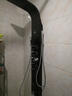 悠洁（yAUCLeAN）不锈钢淋浴屏花洒套装沐浴屏淋雨喷头挂墙式淋浴花洒龙头增压喷头 9956黑色【五种同时出水带喷枪】 实拍图