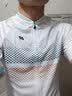 兰帕达骑行服公路车男夏季骑行服短袖上衣骑行短裤套装速干骑行衣风尚 光学白短袖+背带短裤黑色小兰裤 M （适合体重100-119斤） 实拍图