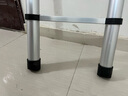 加多奇2米到8米伸缩梯加厚铝合金多功能伸缩梯家用直梯升降阁楼梯工程梯 靠杆梯加装靠圈直梯4.15米圆脚 实拍图