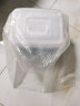茶花收纳箱小号透明整理箱塑料储物箱手提带盖零食化妆品首饰收纳盒 透明蓝色(8.5L)1个 实拍图