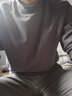 北极绒德绒打底衫男士半中高领长袖双面磨绒T恤上衣服保暖内衣男 实拍图