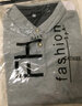 途尊（kingtrip）夏天有领短袖T恤男青年色翻领半截袖衣服T男士带领子体恤汗衫 灰色黑领 XL【115-130斤】 实拍图