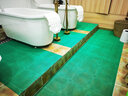 豫之韵 塑料地垫门垫进门防滑垫厨房镂空地垫入户垫浴室游泳馆防滑垫 绿色（90cm宽） 3.5mm厚/1米价格 实拍图