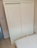 兰古居全实木欧式衣柜推拉滑门1.2米1.6美式风格卧室白色1.4趟移门衣橱 象牙白 1.4米 晒单实拍图