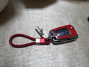锐鸿图 柯迪亚克钥匙套斯柯达新速派2021/20款明锐柯珞克车钥匙包保护壳扣男女 酷炫红保护壳+金红撞色红编织绳扣 实拍图
