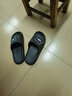 安尚芬 凉拖鞋男室内外简约时尚舒适软底情侣防滑浴室大码拖鞋女 黑色 40-41 适合39-40 实拍图