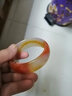 玉髓手镯玛瑙冰透红条纹玛瑙镯子加宽加厚女款手环A货冰透附证书 56mm-57mm 实拍图