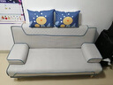 品上凯迪斯 现代简约多功能沙发床两用可折叠沙发床客厅沙发小户型懒人沙发 科技布炫彩【蓝-灰】 【炫彩乳胶款】1.5米长2扶手2腰枕 实拍图