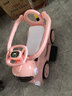 鹤琳特四轮可坐人儿童电动车宝宝小汽车孩子玩具大人可推车充电童车礼物 草莓粉【大电瓶＋脚踏油门】 推杆护栏+蓝牙音乐 实拍图