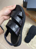 金利来（Goldlion）凉鞋男透气时尚舒适轻质皮鞋沙滩鞋G542320285AAF黑色42 实拍图